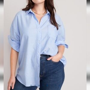 Women's boyfriend blouse